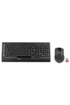 9300F V-Track 2.4GHz Kablosuz Siyah Q Klavye & Mouse Set