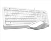 A4 TECH F1010 Q Türkçe USB Multimedya Beyaz 1600dpi Klavye+ Mouse