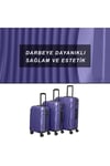 Abs Kabin  Orta Ve Büyük Boy 3lü Kırılmaz Valiz Seti-