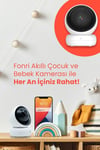 Akıllı Bebek Ev ve Güvenlik Kamerası: Wifi Destekli Çift Yönlü Konuşma 360 Derece Görüş