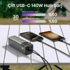 Bix PB200W 24000mAh 200W PD 3.1 Hızlı Şarjlı Dijital Ekranlı Siyah Powerbank