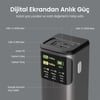 Bix PB200W 24000mAh 200W PD 3.1 Hızlı Şarjlı Dijital Ekranlı Siyah Powerbank