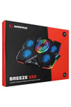 Breeze S50 Telefon Tutuculu 5 Fanlı Rgb 17 Inch Lcd Göstergeli Notebook Soğutucu