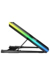 Breeze S50 Telefon Tutuculu 5 Fanlı Rgb 17 Inch Lcd Göstergeli Notebook Soğutucu