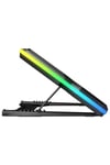 Breeze S50 Telefon Tutuculu 5 Fanlı Rgb 17 Inch Lcd Göstergeli Notebook Soğutucu