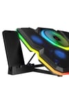 Breeze S50 Telefon Tutuculu 5 Fanlı Rgb 17 Inch Lcd Göstergeli Notebook Soğutucu