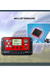 Bscd10 2a'lik Çift Usb Çıkışlı 12/24vdc 10a Pwm Geniş Lcd Ekran Solar Şarj Kontrol Cihazı