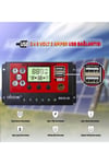 Bscd20 2a'lik Çift Usb Çıkışlı 12/24vdc 20a Pwm Geniş Lcd Ekran Solar Şarj Kontrol Cihazı