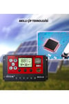 Bscd20 2a'lik Çift Usb Çıkışlı 12/24vdc 20a Pwm Geniş Lcd Ekran Solar Şarj Kontrol Cihazı