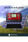 Bscd20 2a'lik Çift Usb Çıkışlı 12/24vdc 20a Pwm Geniş Lcd Ekran Solar Şarj Kontrol Cihazı