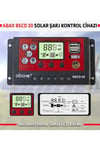 Bscd30 2a'lik Çift Usb Çıkışlı 12/24vdc 30a Pwm Geniş Lcd Ekran Solar Şarj Kontrol Cihazı
