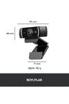 C922 Full HD 1080p Yayıncılar için Profesyonel Web Kamerası - Siyah