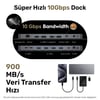 Cudy CS700 Dual 4K 2xHDMI 2xDisplayPort 2xUSB-C(10Gbps) 4xUSB-A 1xGigabit 100W PD Dock İstasyonu