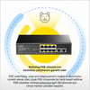 Cudy FS1010P 8 Port 10/100Mbps 120W PoE+, 2 Uplink Portlu VLAN CCTV Rack Mount Metal Switch
