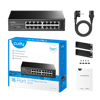 CUDY FS1016 16 Port Mbit Desktop/Rackmount Yönetilemez Metal Kasa Switch