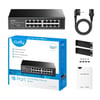 Cudy FS1016 16Port 10/100Mbps 1,6 Gb/sn Metal Kasa Rackmount Masaüstü Switch