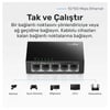 Cudy FS105 5Port 10/100Mbps Duvar Montajlı Metal Masaüstü Switch