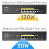 Cudy GS1005PTS1 1 Port Gigabit+ 4 Port Gigabit 120W PoE+1 Port SFP Gigabit Metal Switch