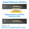 Cudy GS1008PS2 8 Port Gigabit 120W 250m PoE+, 2 Gigabit SFP Switch