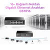 Cudy GS1016 10/100/1000Mbps 8KMAC 16 Port Gigabit Metal Rack Mount Switch