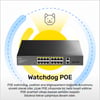 Cudy GS1018PS2 16Port 10/100Mbps Gigabit PoE 2Port Gigabit 200W Metal Masaüstü Switch