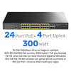 Cudy GS2028PS4 4Combo,1Konson,24 Port Gigabit 400W PoE Yönetilebilir Metal Rack Mount Switch