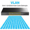 Cudy GS2028PS4 4Port Combo 1 Port Konsol 24Port Gigabit 300wPoE Yönetilebilir Rack Mount Metal Switch