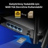 Cudy LT400 2,4GHz 300Mbps, 5GHz 867Mbps, 4 Ports 4G LTE Nono SIM Destekli DDNS Mobile Router