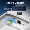 Cudy LT400 2,4GHz/5GHz 1Port Wi-Fi,4G LTE IP65 Nano SIM Destekli Outdoor Mobile Router