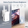 Cudy RE1800 5GHz 1201Mbps, 2.4GHz 574Mbps,Wi-Fi 6 Mesh 2x5dbi Menzil Artırıcı Repeater(AX1800Serisi)
