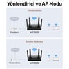 Cudy WR1500 5GHz 1201Mbps, 2.4GHz 300Mbps,4 Gigabit Port, 4 Antenli Wi-Fi 6 Router(AX1500Serisi)