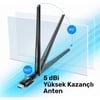 Cudy WU1400 5GHz 867Mbps, 2.4GHz 400Mbps, Wi-Fi USB 3.0 Antenli Adaptör (AC1300 Serisi)