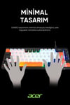 eMachines EAK810 Oyuncu Klavyesi Rainbow Aydınlatma Mini Klavye Türkçe Q Gaming Klavye Siyah