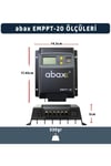Emppt20 2a'lik Çift Usb Çıkışlı 12/24vdc Mppt 20a Geniş Lcd Ekran Solar Şarj Kontrol Cihazı