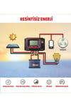 Escd30 2a'lik Çift Usb Çıkışlı 12/24v Dc 30a Pwm Zaman Ayarlı Akıllı Solar Şarj Kontrol Cihazı