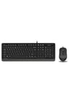 F1010 Q Usb Gri Mm Kablolu Klavye Mouse Set