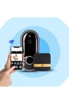 Fa01 1080p Fullhd,wifi Tuya Destekli Karltı Door Bell Kameralı Akıllı Kapı Zili(kamera+zil)