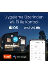 FGTCM009 Dokunmatik Wifi TUYA Destekli 3'lü Akıllı Elektrik Anahtarı-Beyaz