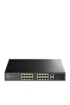 FS1018PS1 16 Port 10/100 1-SFP 200w Full PoE Yönetilemez Switch