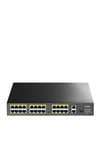 FS1026PS1 24 Port 10/100 1-SFP 300w Full PoE Yönetilemez Switch