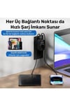 Fulltech24 3680W Yüksek Voltaj/Akım ve Çocuk Korumalı Type-C ve USB Çoğaltıcı Duvar Prizi