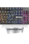 Gb-g76k Usb Q Trk Rainbow Aydınlatmalı Semi-mechanical Siyah Gaming Klavye