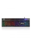 Gb-g76k Usb Q Trk Rainbow Aydınlatmalı Semi-mechanical Siyah Gaming Klavye