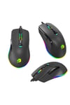 GB-M12 USB Kablolu 12800dpi Beyaz Aydınlatmalı Oyuncu Mouse