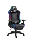 Gc3001b Masajlı,rgb,4d Kolçaklı,ayak Destekli Oyuncu Koltuğu, Siyah