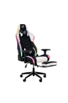 Gc3001bw Masajlı,rgb,4d Kolçaklı,ayak Destekli Oyuncu Koltuğu, Beyaz- Siyah
