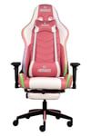 GC3001PW Masajlı,RGB,4D Kolçaklı,Ayak Destekli Oyuncu Koltuğu, Pembe- Beyaz
