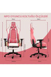 Gc3001pw Masajlı,rgb,4d Kolçaklı,ayak Destekli Oyuncu Koltuğu, Pembe- Beyaz