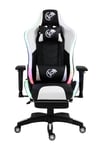 Gc5001bw Bluetooth Hoparlörlü,masajlı,rgb,4d Kolçaklı,ayak Destekli Oyuncu Koltuğu,beyaz- Siyah