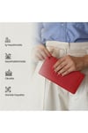 Gl101rd Telefon Bölmeli 1.sınıf Kalite Hakiki Deri(genuine Leather) Portmone Unisex Cüzdan-kır